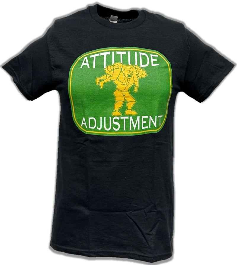 Load image into Gallery viewer, John Cena Attitude Adjustment Mens Green Logo Black T-Shirt
