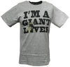 Andre the Giant I'M A GIANT LOVER Lightweight Gray Legends T-shirt New