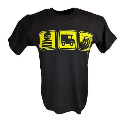 Rob Van Dam Figure It Out Single Sided WWE Mens Black T-shirt RVD ECW