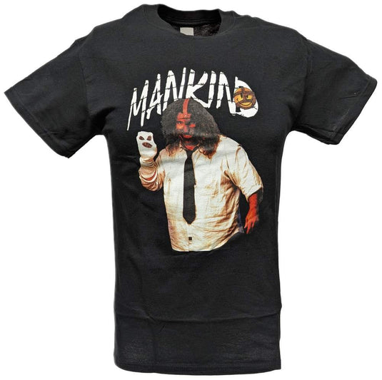 Mankind Mick Foley Mens Black T-shirt