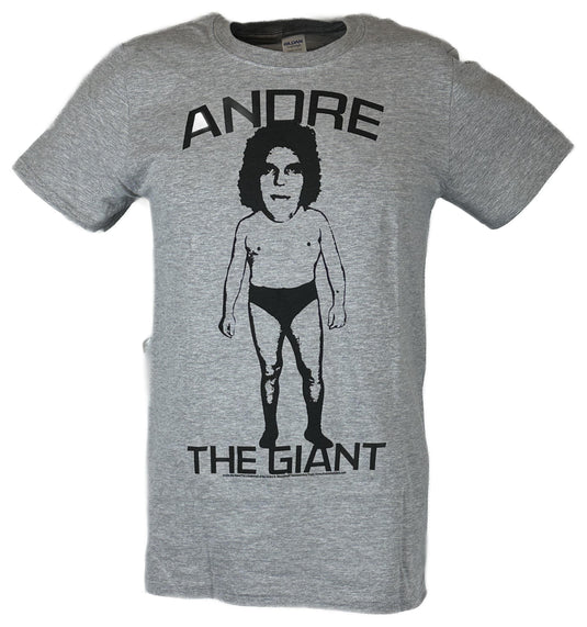 Andre the Giant Caricature Mens Gray T-shirt