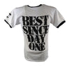 CM PUNK Best Since Day One Mens White Ringer T-shirt
