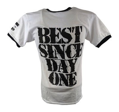 Load image into Gallery viewer, CM PUNK Best Since Day One Mens White Ringer T-shirt
