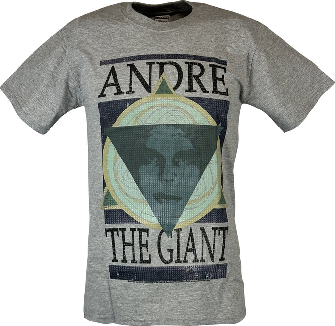 Andre the Giant Geometric WWE Mens Gray T-shirt