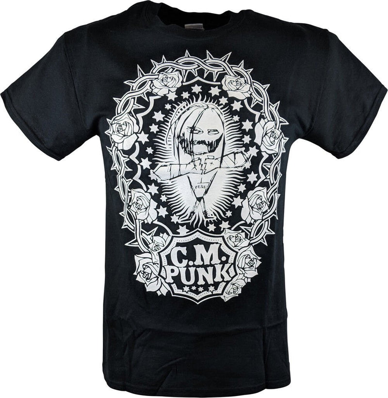 Load image into Gallery viewer, CM Punk Straight Edge Society SES Mens Black T-shirt
