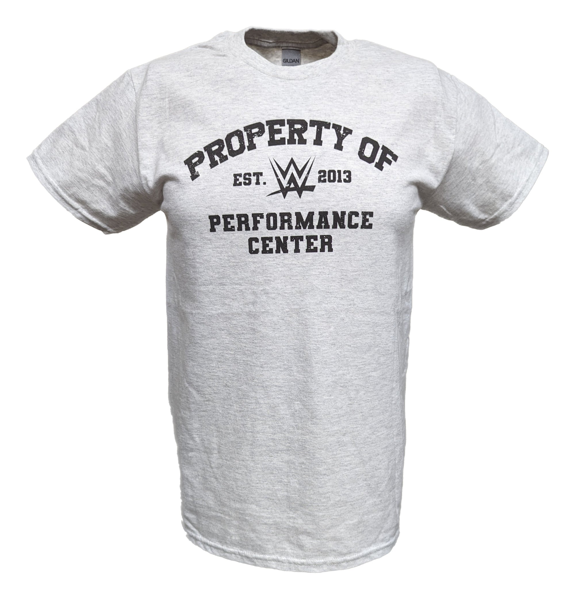 WWE Property of Performance Center Mens Gray T-shirt 2013 Extreme Wrestling