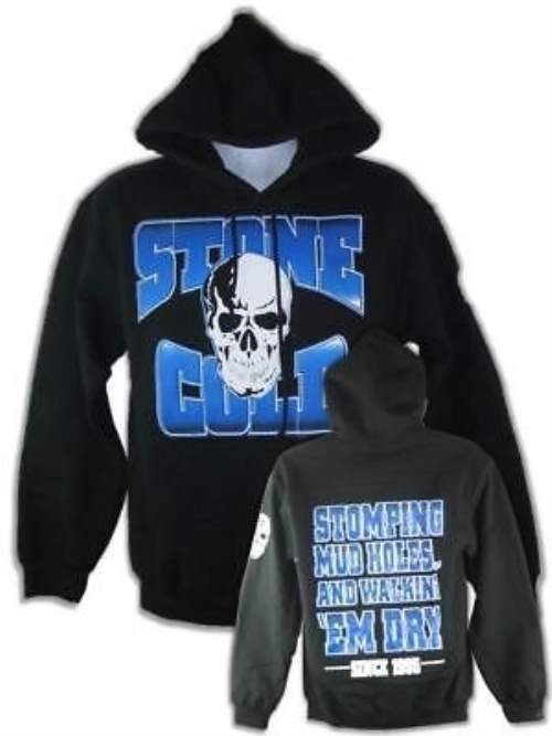 Stone Cold Steve Austin Stomping Mudholes Pullover Hoody Sweatshirt New