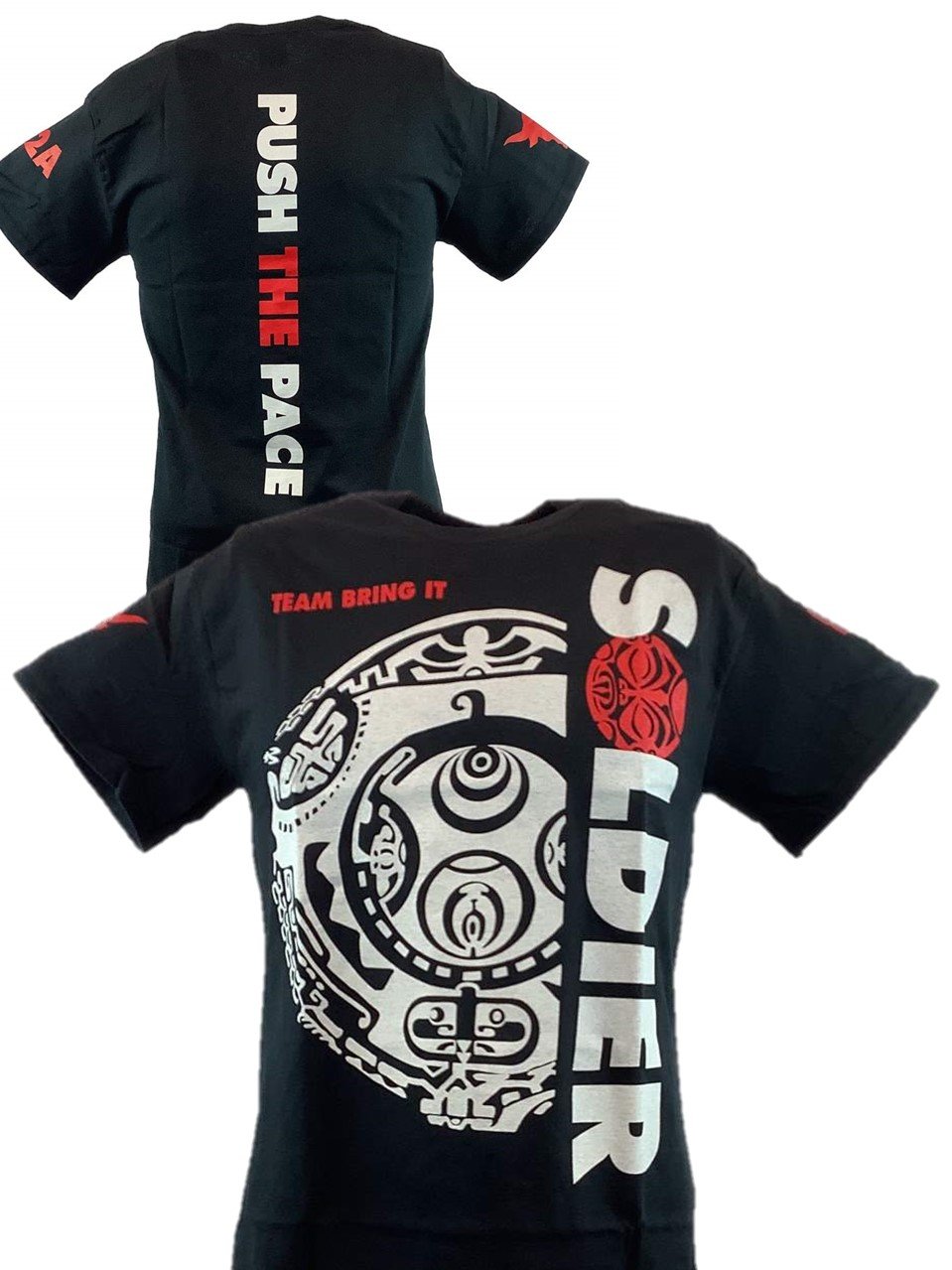 kit Seneste nyt subtraktion The Rock Push the Pace Team Bring It Mens Black T-shirt - Extreme Wrestling  Shirts