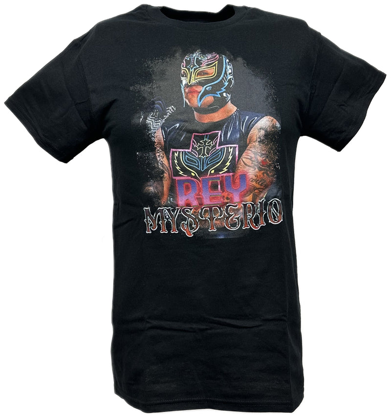 Load image into Gallery viewer, The Rey Mysterio Number One Men&#39;s Black T-shirt
