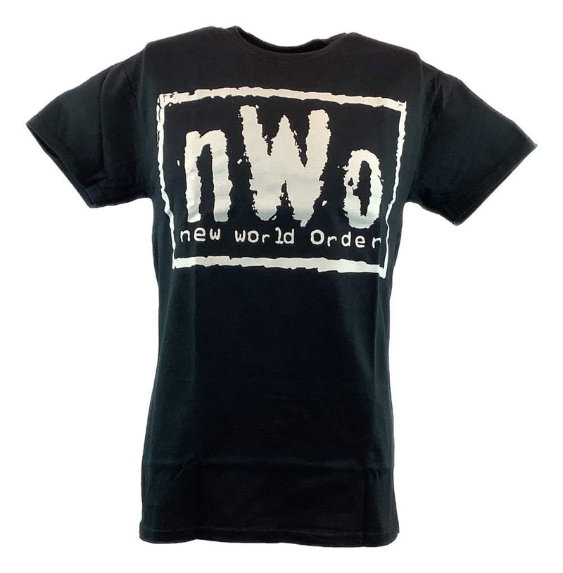 Load image into Gallery viewer, nWo New World Order White Logo Boys Kids Black T-shirt
