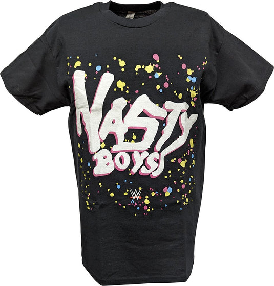 Nasty Boys WWE Mens Paint Splatter T-shirt Brian Knobbs Jerry Sags