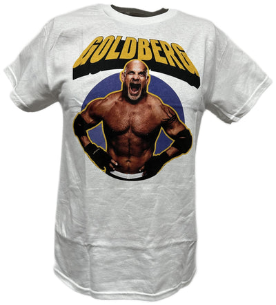Bill Goldberg Retro WWE Mens White T-shirt