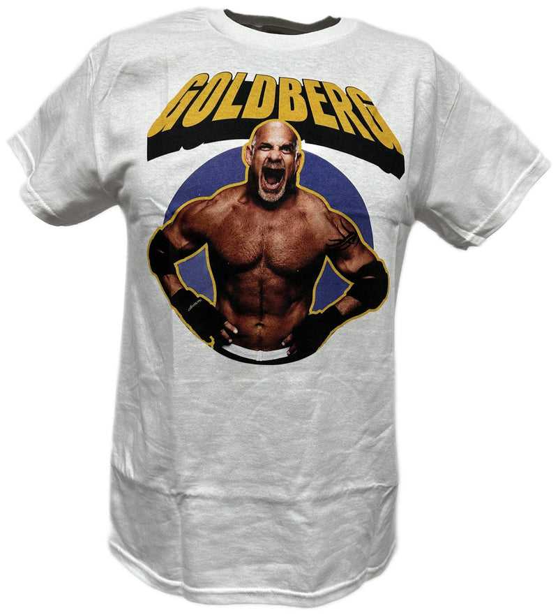 Load image into Gallery viewer, Bill Goldberg Retro WWE Mens White T-shirt
