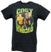 Cody Rhodes Neon Championship Belt Black T-shirt AEW WWE
