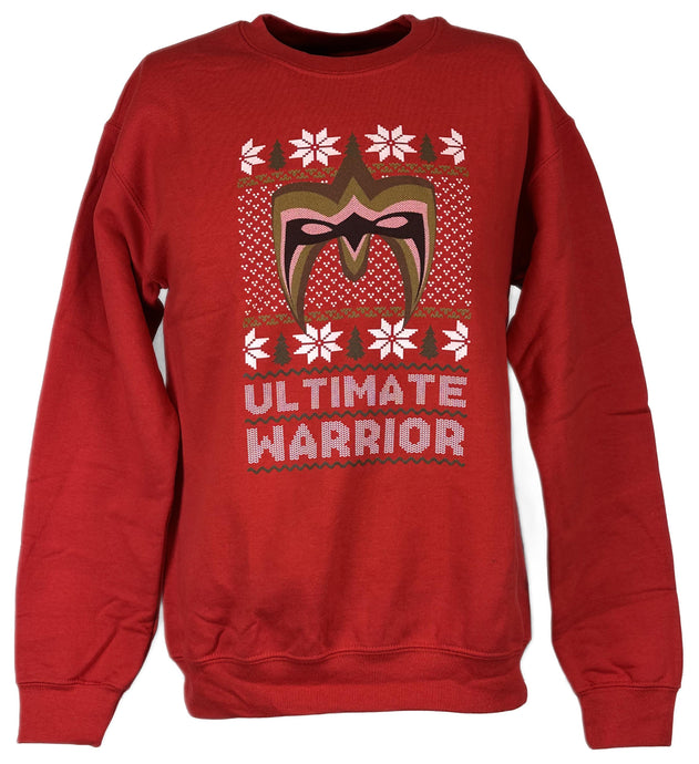 Ultimate Warrior WWE Ugly Christmas Mens Sweater Sweatshirt