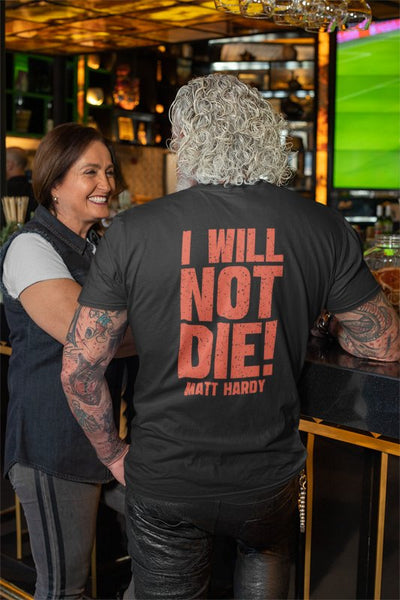 Matt Hardy I Will Not Die Mens Black WWE T-shirt