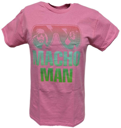 Macho Man Randy Savage Mens Pink T-shirt