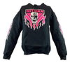 Bret Hitman Hart Black Pink Pullover Hoody Sweatshirt New