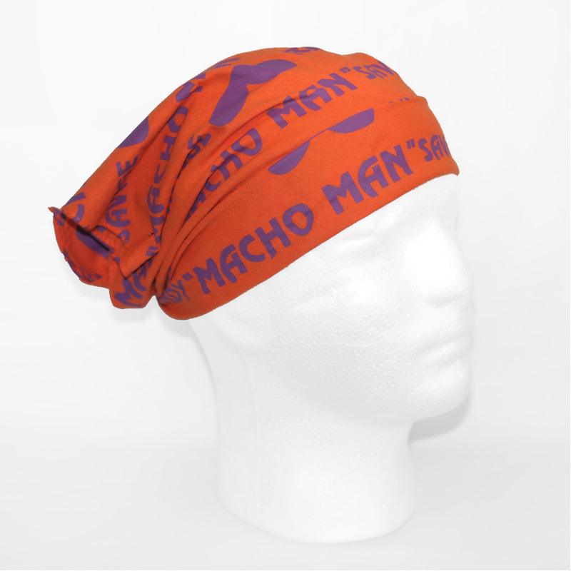 Load image into Gallery viewer, Macho Man Randy Savage Orange Print Bandana New
