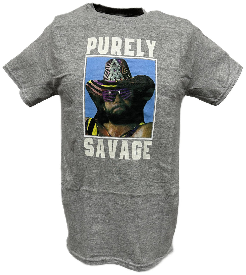 Load image into Gallery viewer, Macho Man Purely Savage Mens Grey T-shirt
