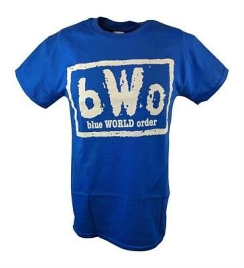 Blue World Order bWo Blue Meanie Big Stevie Cool ECW Mens T-shirt