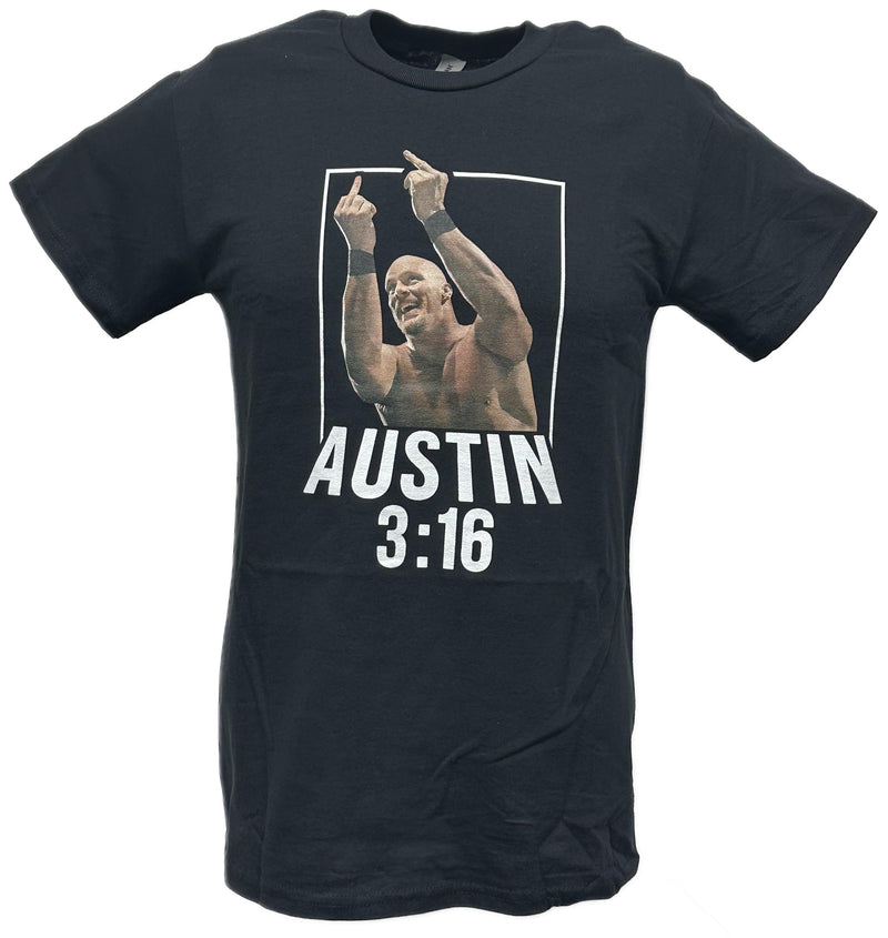 Load image into Gallery viewer, Stone Cold Steve Austin 3:16 Flipping Off Mens Black T-shirt
