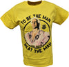 Ric Flair To Be The Man You Gotta Beat The Man WWE Mens Yellow T-shirt
