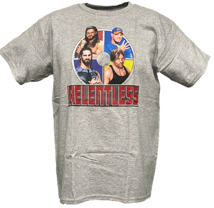 WWE Cena Reigns Rollins Ambrose Relentless Boys T-shirt
