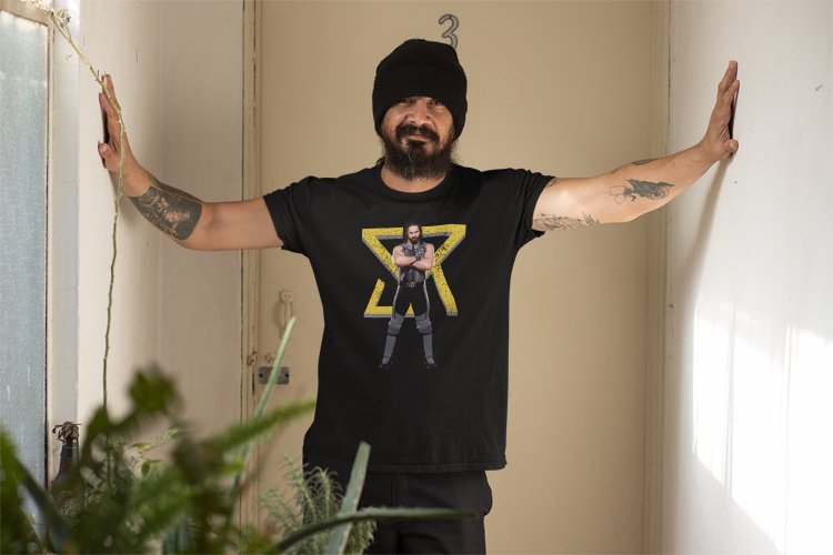 Load image into Gallery viewer, Seth Rollins SR Logo WWE Mens Black T-shirt
