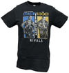 WWE Rivals Stone Cold Steve Austin vs The Rock Mens Black T-shirt