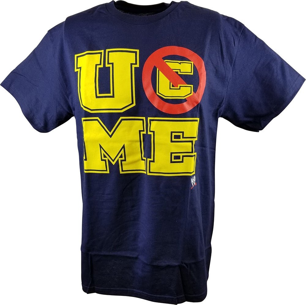 John Cena U Can't See Me WWE Mens Navy Blue T-shirt