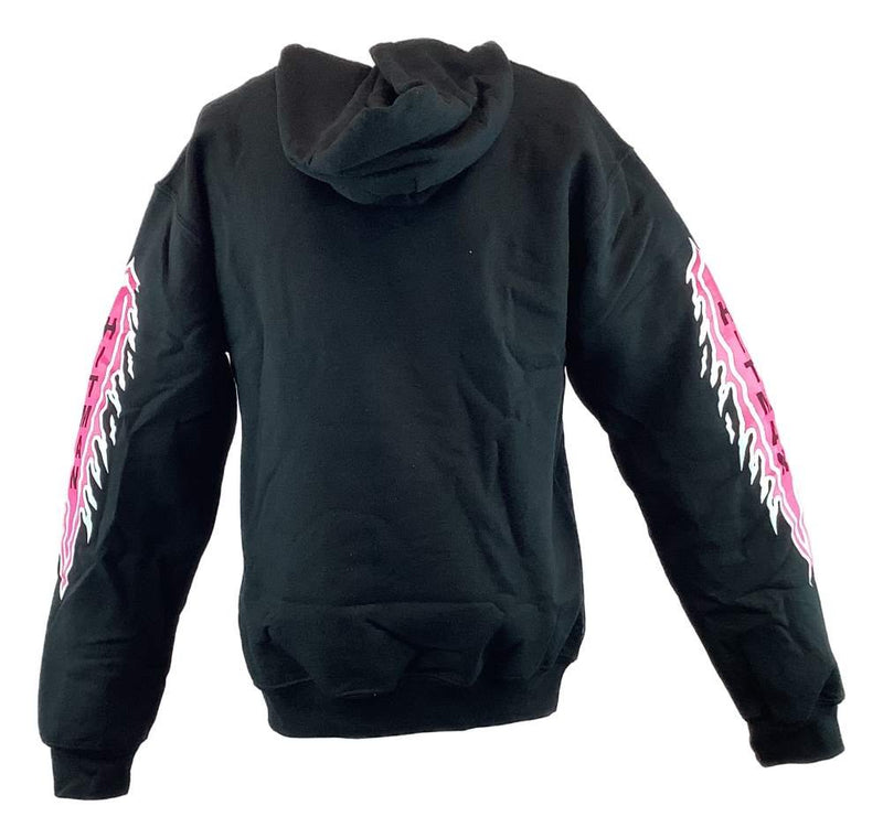 Load image into Gallery viewer, Bret Hitman Hart Black Pink Pullover Hoody Sweatshirt New
