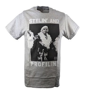 Load image into Gallery viewer, Ric Flair Stylin and Profilin Mens Grey T-shirt
