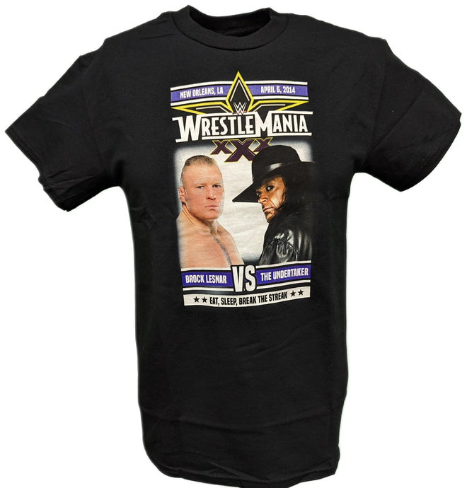 WrestleMania 30 XXX WWE Brock Lesnar vs Undertaker Match Mens T-shirt