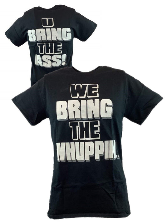 The Rock We Bring The Whuppin U Bring the Ass Mens Black T-shirt