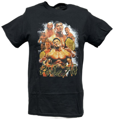 Batista Six Faces Mens Black T-shirt WWE