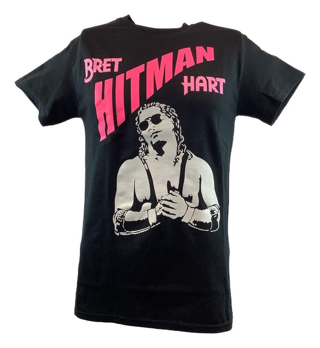 The Hitman Bret Hart White Pose Mens T-shirt