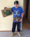 I Am AJ Styles Crest WWE Mens Blue T-shirt
