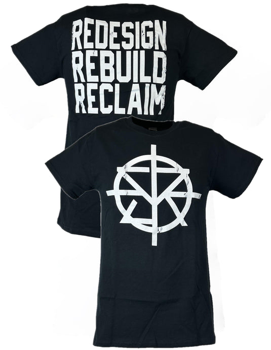 Seth Rollins Mens Black Logo Redesign Rebuild T-shirt