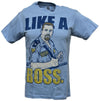 Like a Big Boss Man Mens Light Blue T-shirt