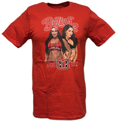 Nikki Brie Bella Twins 02 WWE Girls Kids Red T-Shirt