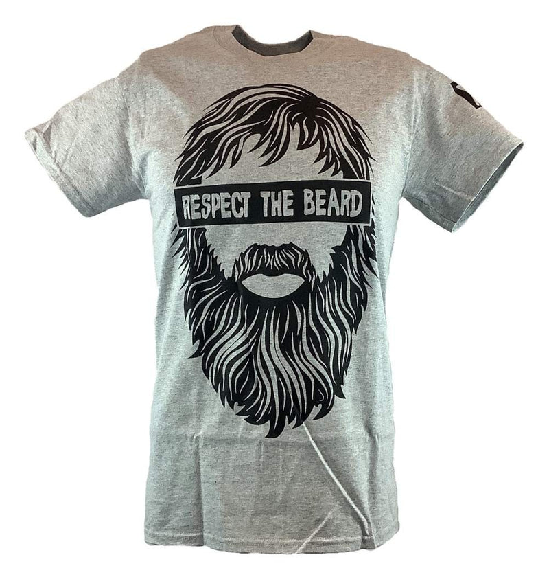 Load image into Gallery viewer, Daniel Bryan Respect the Beard Mens Gray T-shirt
